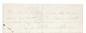 (CIVIL WAR--PENNSYLVANIA.) Thomas P. Kinsey. Two letters written in proximity to the Battle of Antietam, and other family papers.